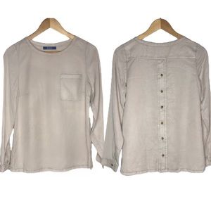 Revery Button Up Back Long Sleeve Top